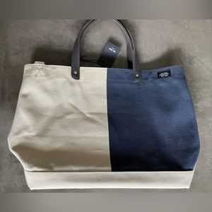 Jack Spade Bi-color Coal Bag Natural/Navy
